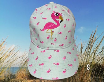 Ladies Embroidered Baby Flamingo Baseball Cap