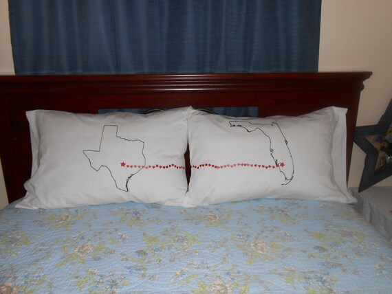 couple pillowcases long distance