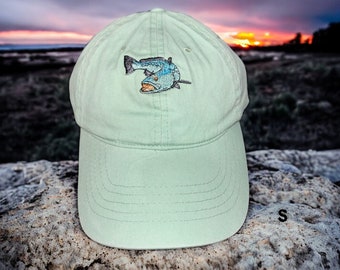 Embroidered Trout- Baseball Cap- Gift Idea