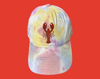 Embroidered Maine Lobster Baseball Cap, Gift Idea