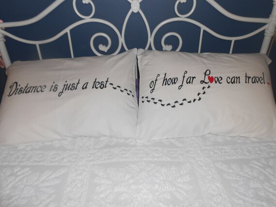 couple pillowcases long distance