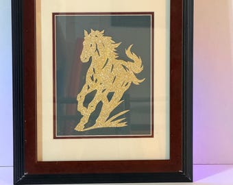 Hand-Cut Chinese Zodiac Horse Paper Art, Layered 3D Wall Decor, Symbolic Success Folk Art