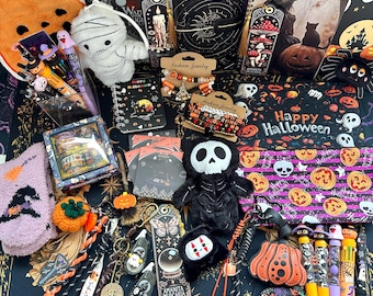 Halloween Stationery Bundle, Spooky Witch Mystery Box, Gothic Journaling Set, Pumpkin Ghost Stationery Gift