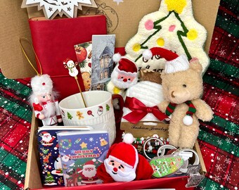 Kerstverrassingscadeaubox, Feestelijk briefpapierpakket, Gezellige verrassingen, Vakantiepakket, Secret Santa-cadeau