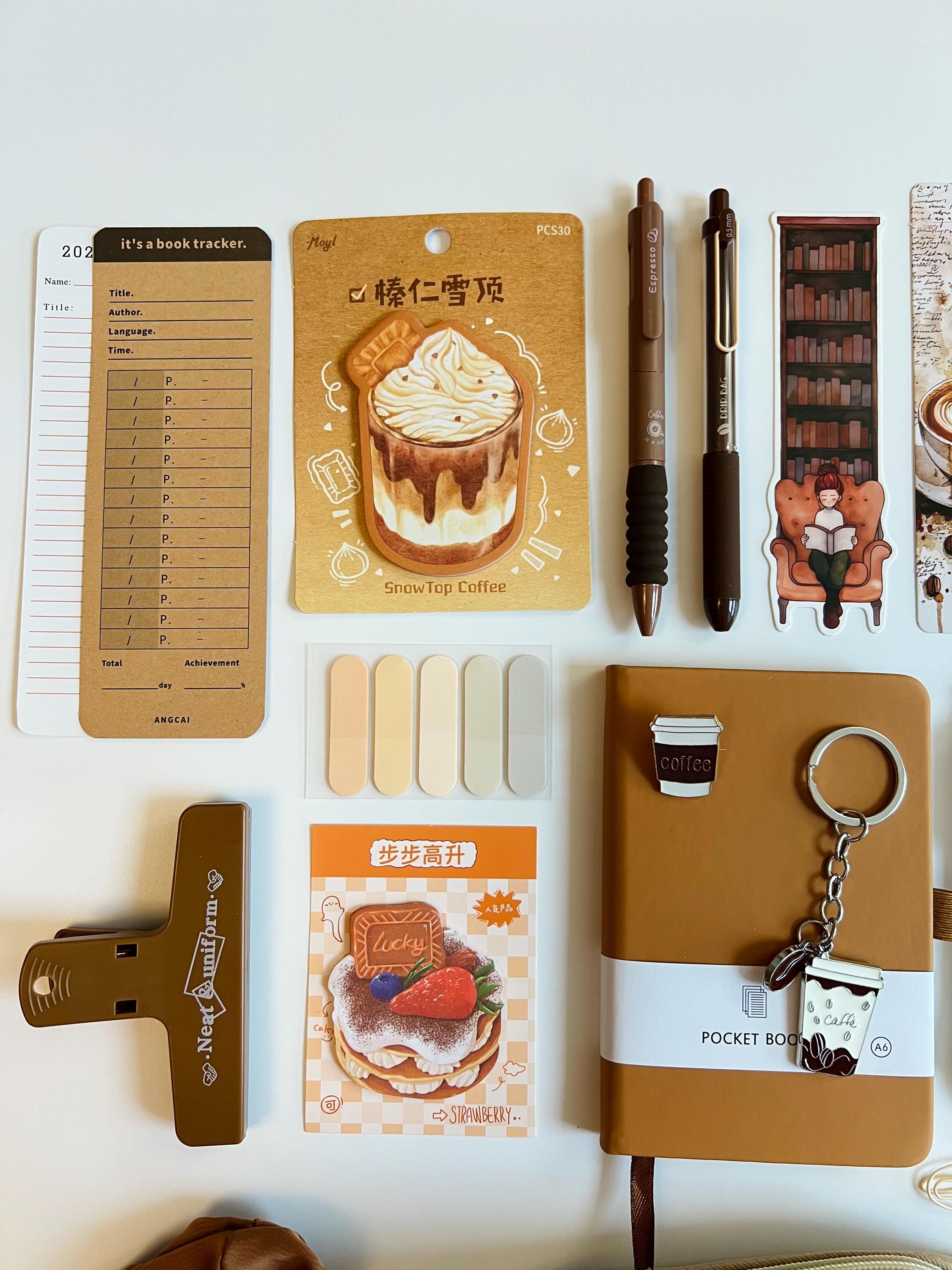 Cozy Coffee Stationery Bundle, Journal Kit, Planner Stickers, Notebook ...