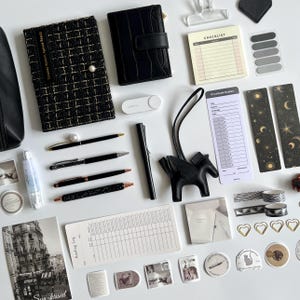 Luxury Black Bookish Bundle, Journaling kit, Stationery Gift Box for book lover.
