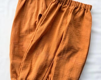 100% Cotton Kids and Baby Pants l Pumpkin Spice l Fall Clothes