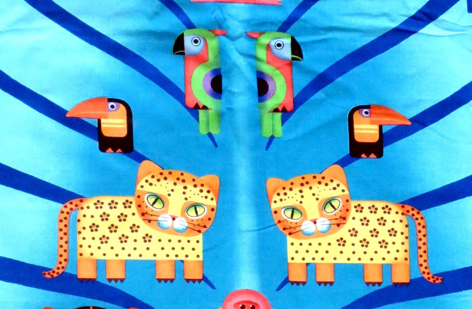 Jungle Fabric Baby Quilt Fabric Panel Safari Theme Etsy