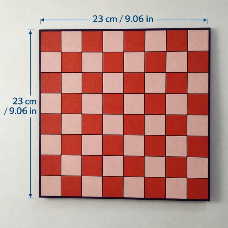 Color Block Schach und Dame Set | Kompaktes Brettspiel | 3D Gedruckt aus PLA Bild 10