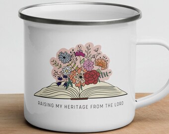 Mom Mug, Raising my Heritage, Christian Mug, Gift for Mom, Homeschool Mug, Bible Verse Mug, Homeschool Mama, Homeschool Gift, Gift for Mom