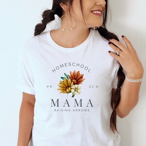 Homeschool Mama Shirt, Raising Arrows Shirt, Christian Homeschool, Homeschool Mom Tshirt, Homeschool Mom Gift, Homeschool Teacher Shirt