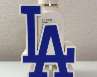 Dispensador de jabón de Los Ángeles, decoración de baño inspirada en los Dodgers, regalo de béisbol de Los Ángeles, organizador de encimera de cocina