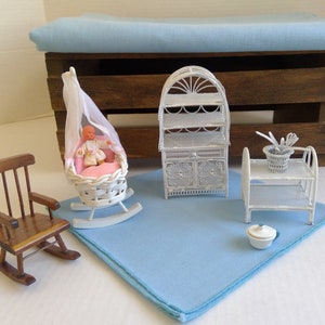 Doll House Furniture Nursery VTG