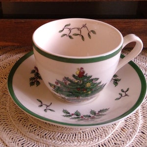 Spode Christmas Tree  Cup and Saucer Replacement