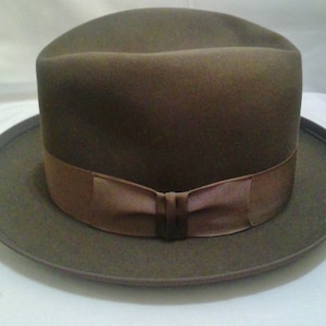 Stetson Royal Whippet Fedora Medium Brown Men&#39;s Hat SZ 6 7/8