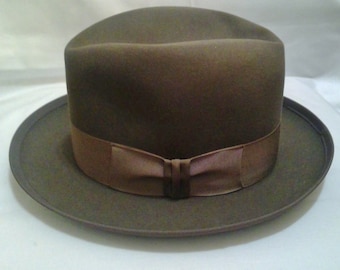 Stetson Royal Whippet Fedora Medium Brown Men's Hat SZ 6 7/8