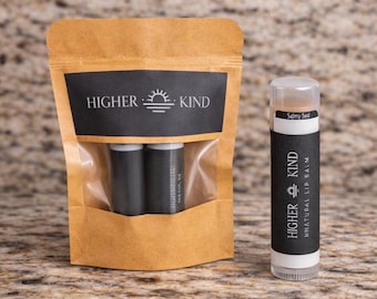 Natural Beeswax Lip Balm: Cinnamon-Infused (1-Pack or 2-Pack) | Higher Kind