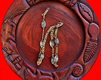 Beautifully Carved 16 Inch Yoruba Divination Opon Ifa  And Consecrated Brass Opele Set