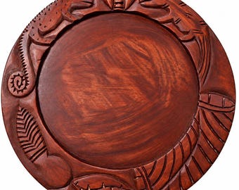 16 Inch Yoruba Divination Tray Opon Ifa  With Beautiful Carving.
