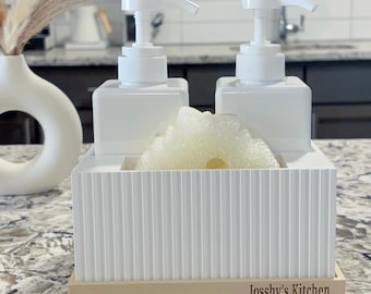 Personalisierter, moderner Küchenorganizer, 3D-gedruckter Spülbeckenkorb
