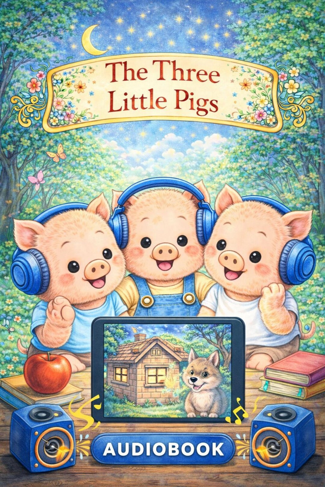 Three Little Pigs Audio-visual Storybook | MP4 Digital Download - Etsy