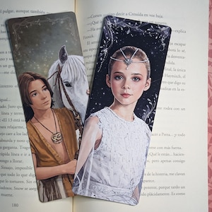 NeverEnding Story bookmark set Atreyu Childlike Empress fanart, fantasy bookmark bundle, book accessories, nostalgic gift