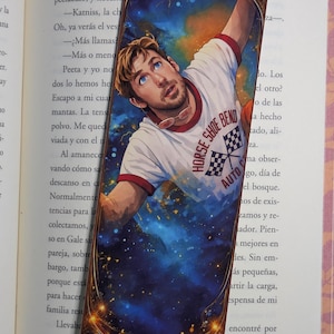Project Hail Mary boekenlegger, sciencefiction ruimte fanart, astronaut boekenlegger, boekaccessoires, sciencefiction cadeau, boekdecoratie