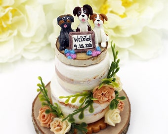 Mini wedding cake replica ornament, Valentines day gift, newlywed anniversary miniature cake ornament,  gift for wife husband newlywed