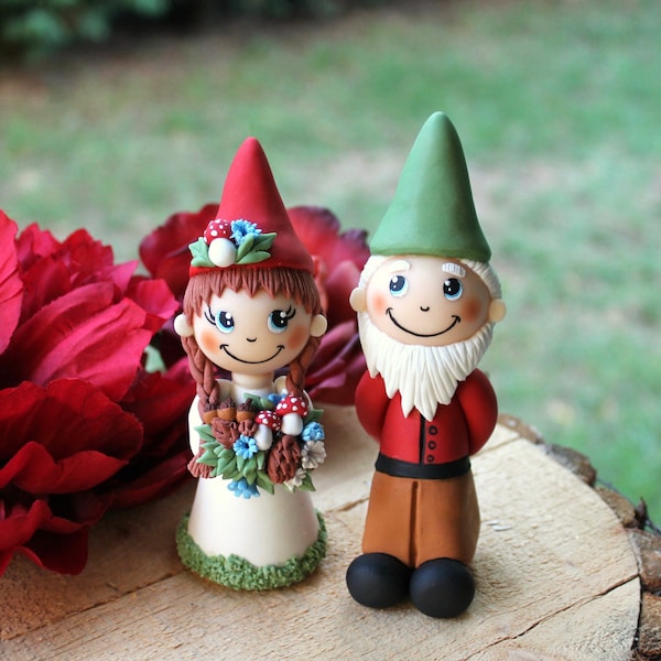 Gnome Cake Toppers Etsy