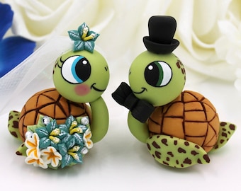 Unique wedding cake topper, sea turtle cake topper, destination beach ocean tropical wedding, wedding decorations