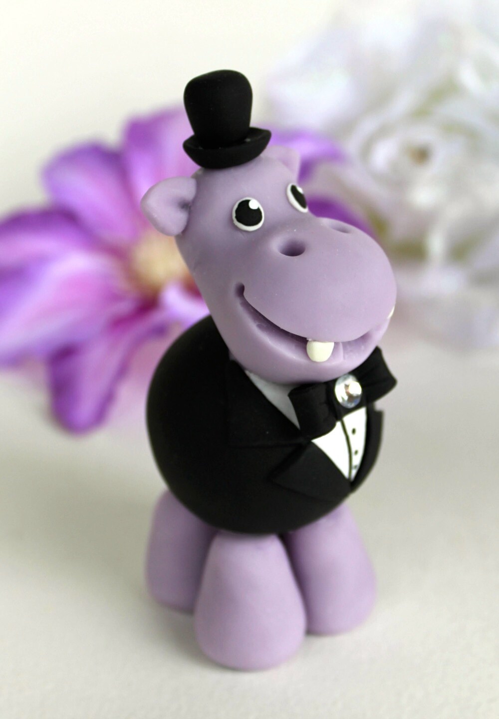 Happy Hippo Brautpaar Braut und Bräutigam Deko Hochzeitstorte Happy Hippo Brautpaar Braut und Bräutigam Deko Hochzeitstorte