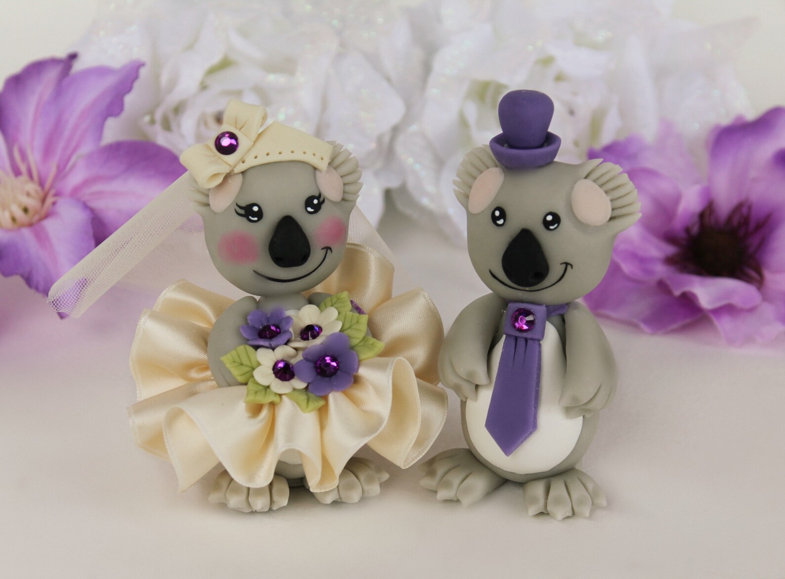 Koala Wedding Cake Topper Bear Australia Custom Rustic Hand Etsy