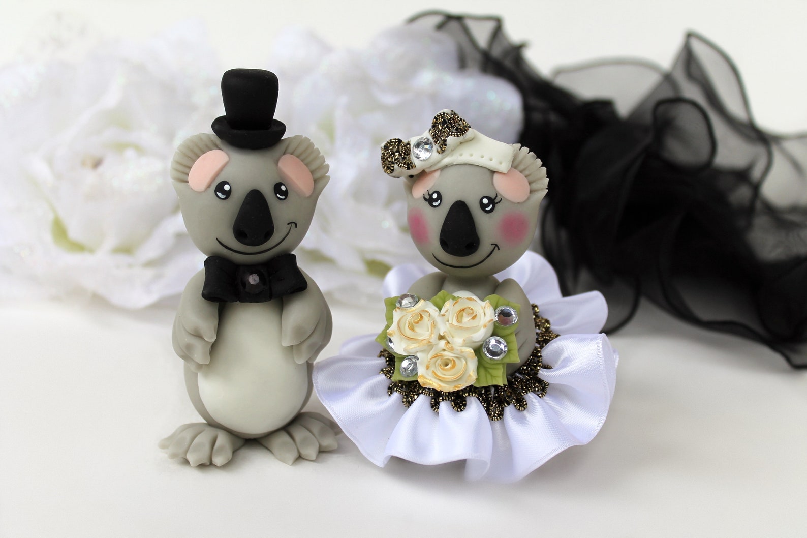 Koala Wedding Cake Topper Bear Australia Custom Rustic Hand Etsy