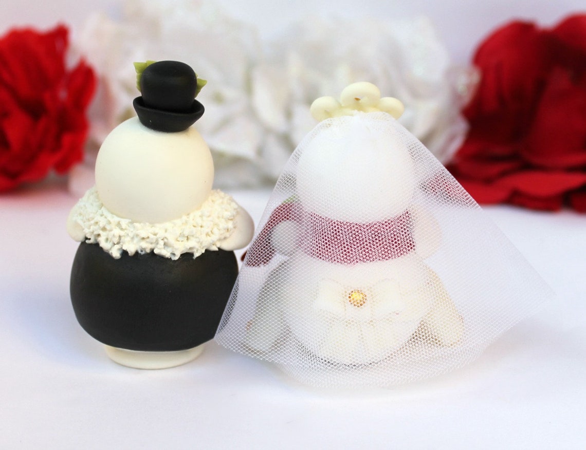 Wedding custom snowman cake topper winter wedding Christmas  Etsy