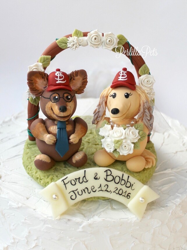 wedding cake toppers dog
