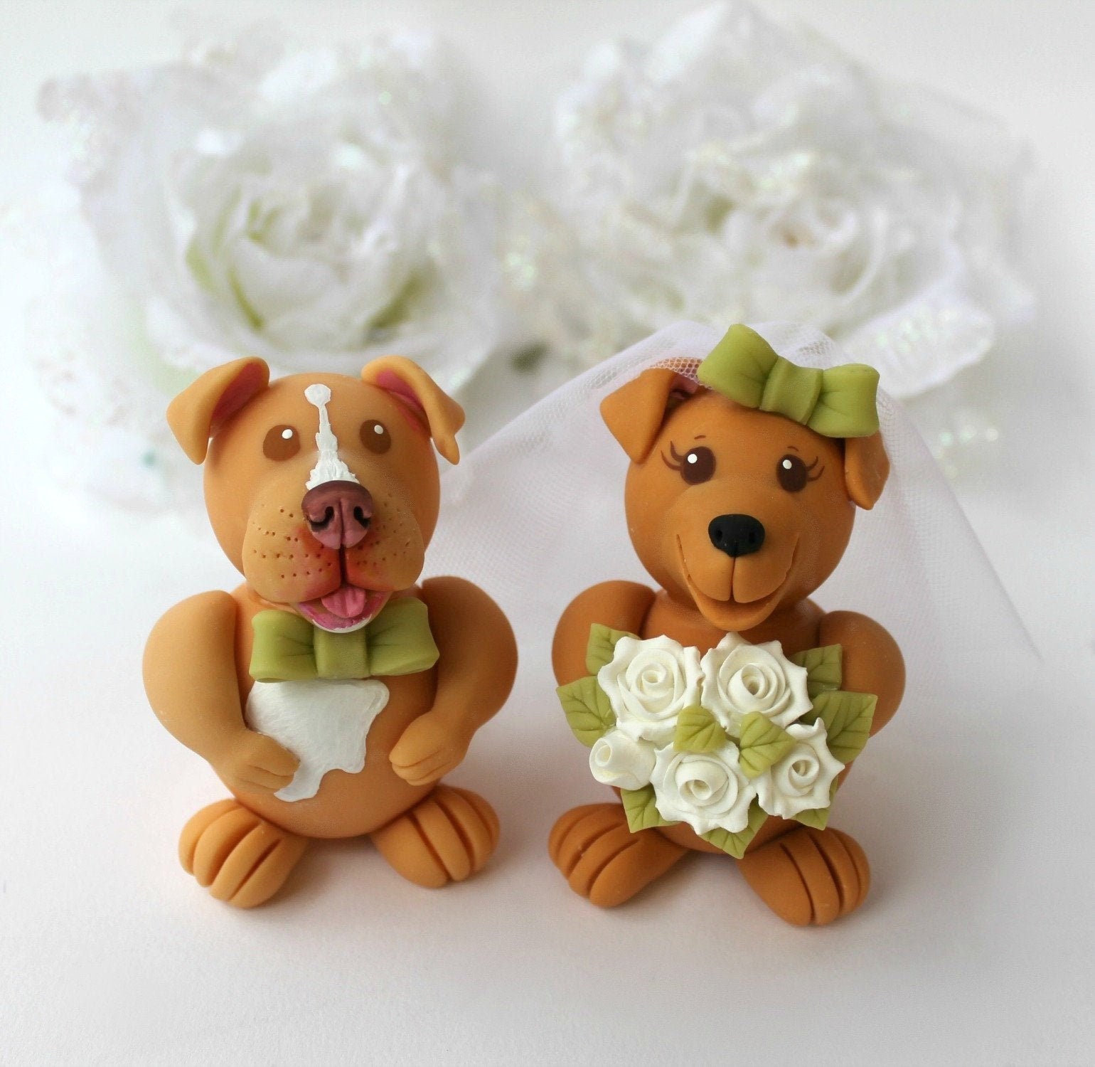 Wedding Cake Topper With Dog, Personalized Cake Topper, Custom Wedding ...