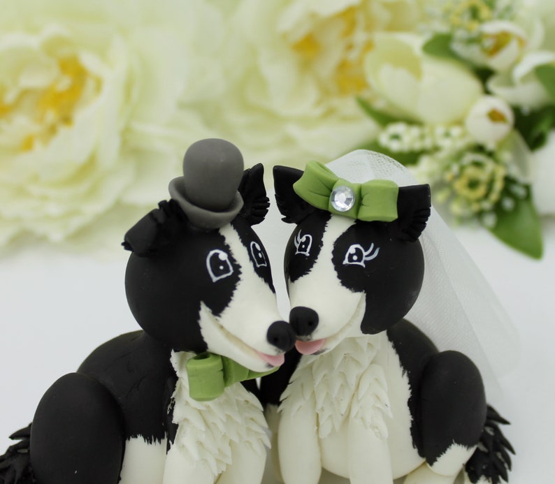 Personalized Dog Wedding Cake Topper With Custom Pet Animal Clay ...