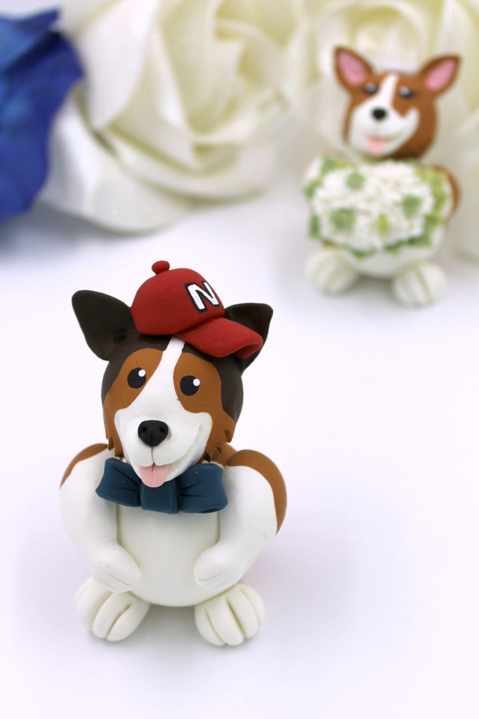 wedding cake topper gifts dog cake topper bride Etsy