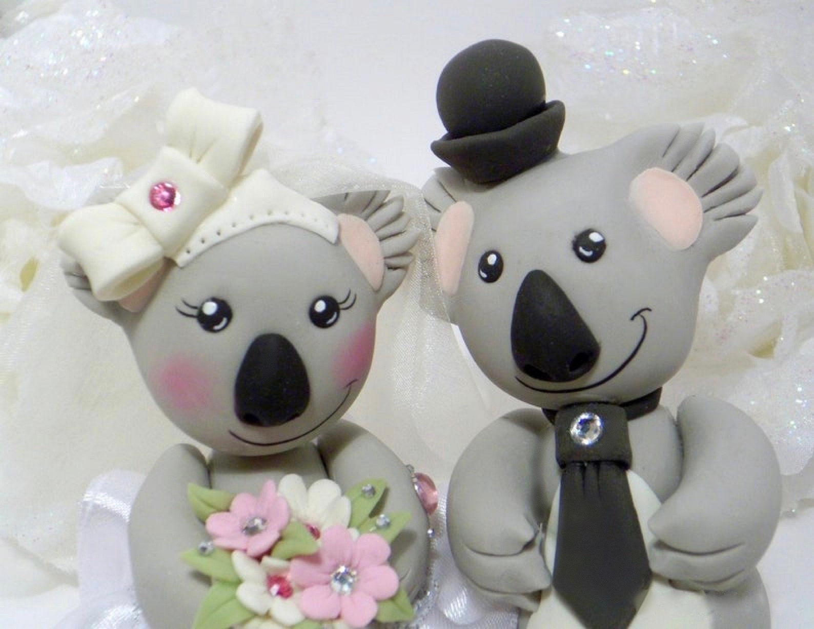 Koala Wedding Cake Topper Bear Australia Custom Rustic Hand Etsy