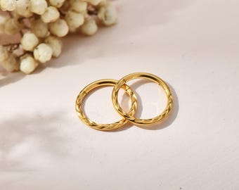 20G/18G/16G Titanium Braid Hinge Hoop, Hinged Segment Nose Ring, Septum Clicker, Cartilage Hoop, Helix Hoop, Nostril Ring