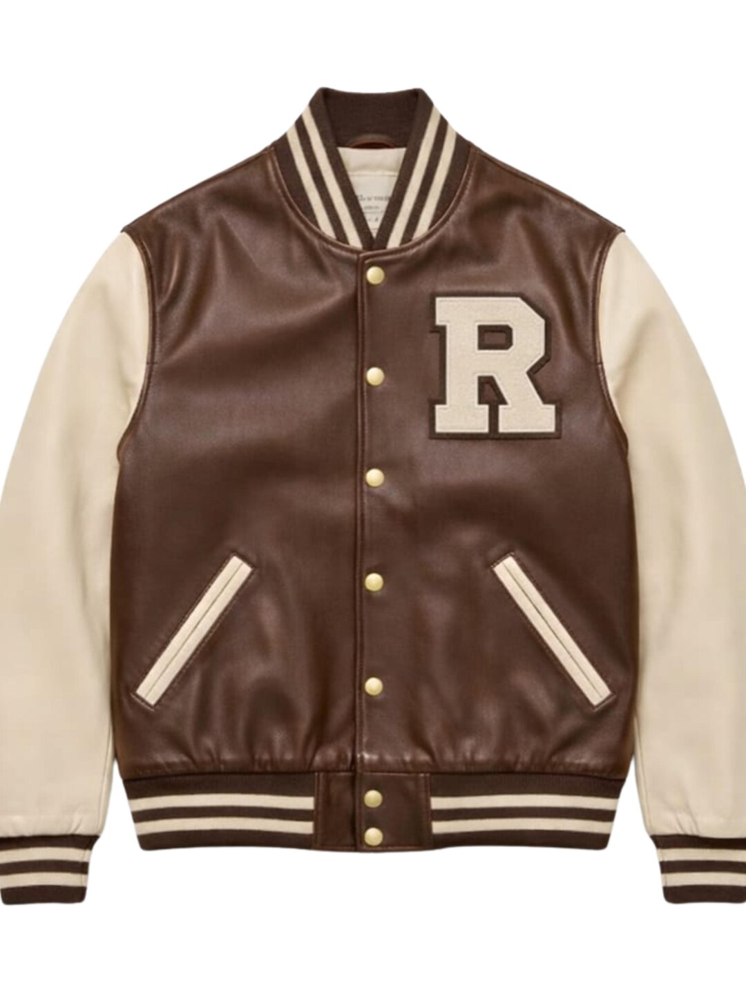 Handmade Custom Leather Varsity Jacket Personalized Letterman College ...
