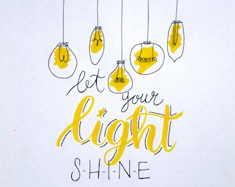 ¡19 ilustraciones y caligrafía hechas a mano! Láminas artísticas (descarga digital)