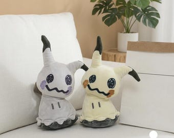 Peluche di Mimikyu 22 cm / Peluche Pokémon Kawaii / Regalo per gamer / Peluche fantasma carino / Decorazione per la stanza Otaku / Regalo di compleanno