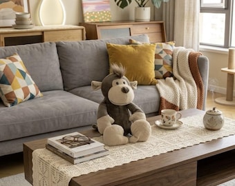 Set di peluche di animali della savana, giungla e zoo, animali di peluche per bambini, scimmietta morbida, regalo
