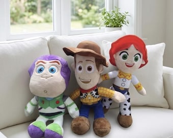 Set di peluche di Woody, Buzz Lightyear e Jessie di Toy Story - Morbidi giocattoli di peluche
