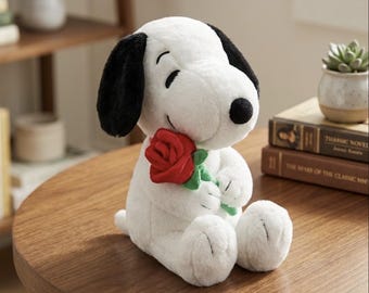 Simpatico cuscino di peluche a forma di cane dei cartoni animati, morbido cucciolo imbottito, cuscino per divano, regalo per la cameretta di bambini e bambine, 25 cm