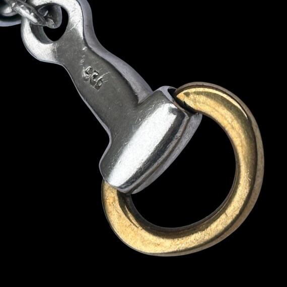 Vintage Chunky Solid Sterling Silver Snaffle Bit … - image 4