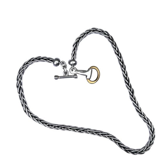 Vintage Chunky Solid Sterling Silver Snaffle Bit … - image 5