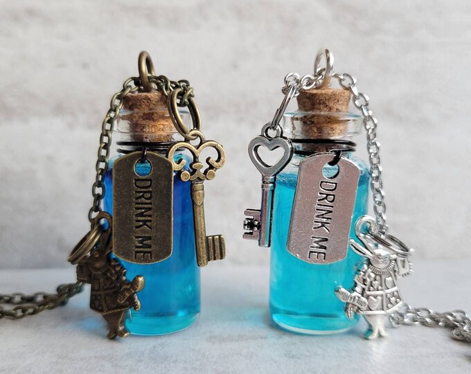 Drink Me Alice in Wonderland Necklace Drink Me Alice in Wonderland Necklace