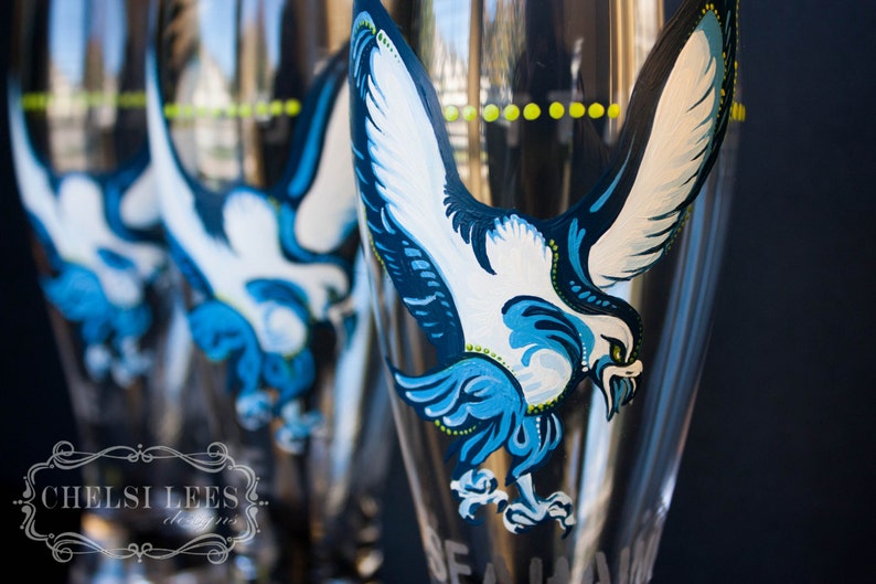 seahawks beer glass